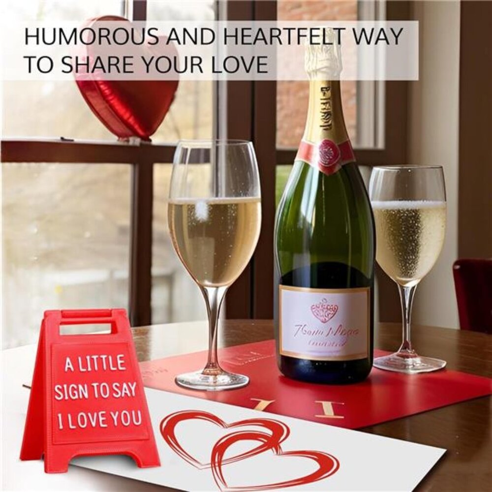 Mini Sign Valentine's Decoration Anniversary Present - Romantic I Love You Sign - Picture 6 of 7